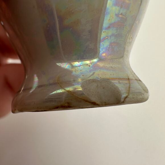 Vintage Miniature Hand Painted Vase Occupied Japan 2.5 inch Pearlescent - Picture 8 of 11